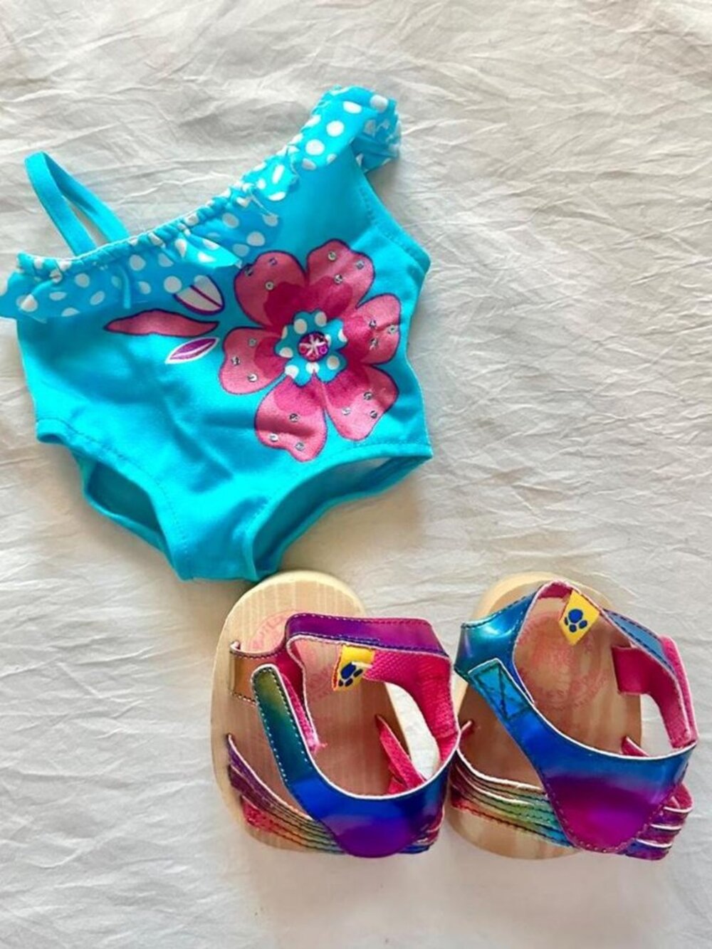 Build a Bear Swimsuit and Sandals